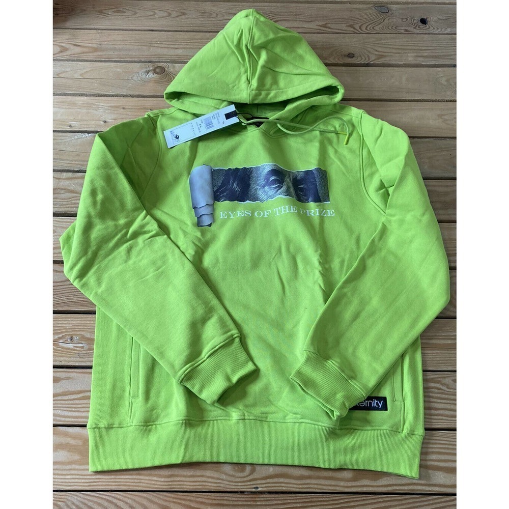 NWT Eternity Hoodie Sweatshirt Size XL Men’s Green Eyes of the Prize MSRP $68